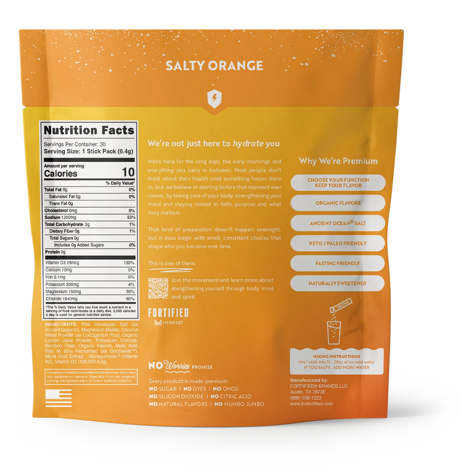 Everyday Hydration Powder with D3 + K2 by FORTIFIED®