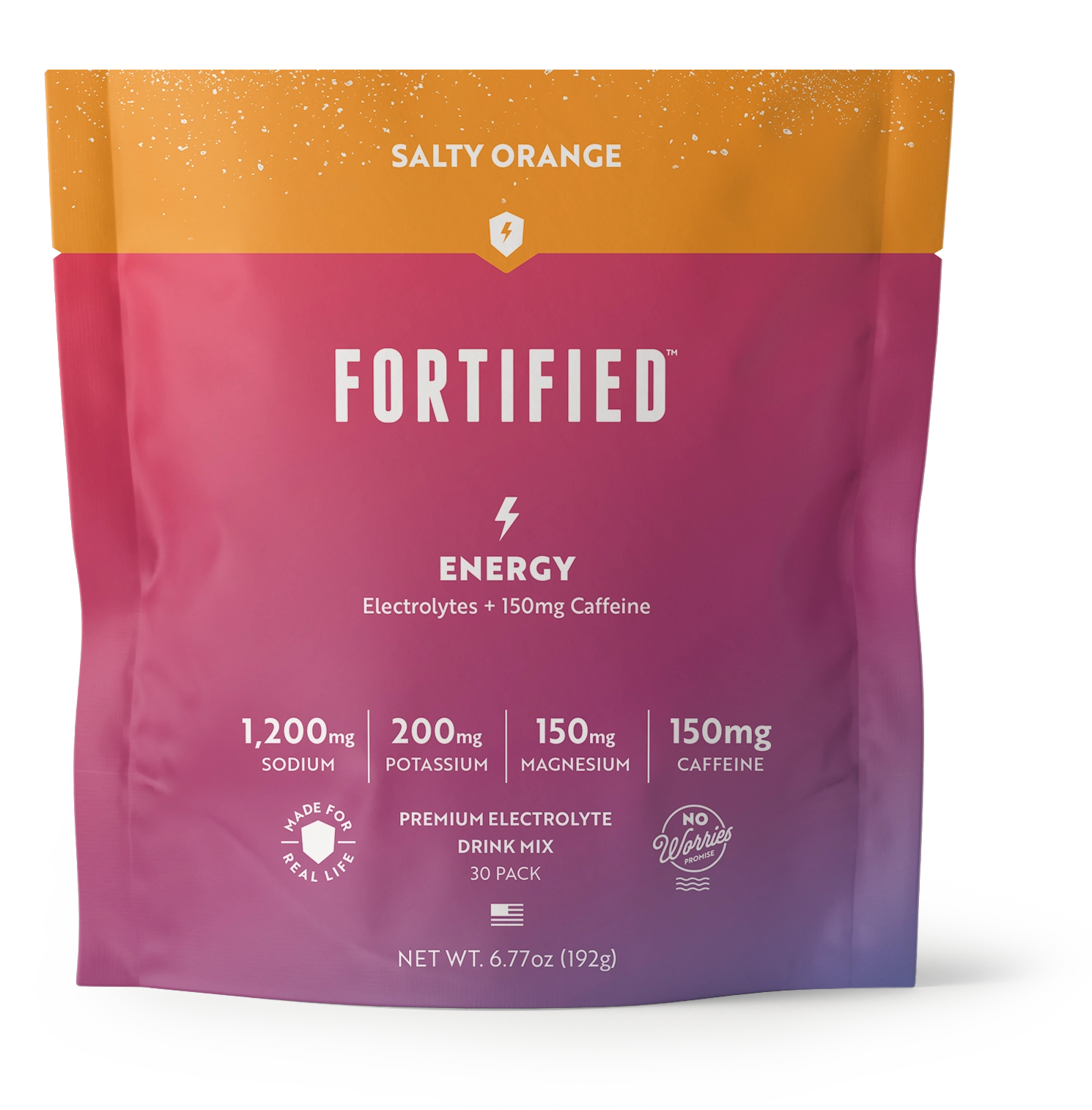 Energy Electrolyte Powder with Natural Caffeine by FORTIFIED®