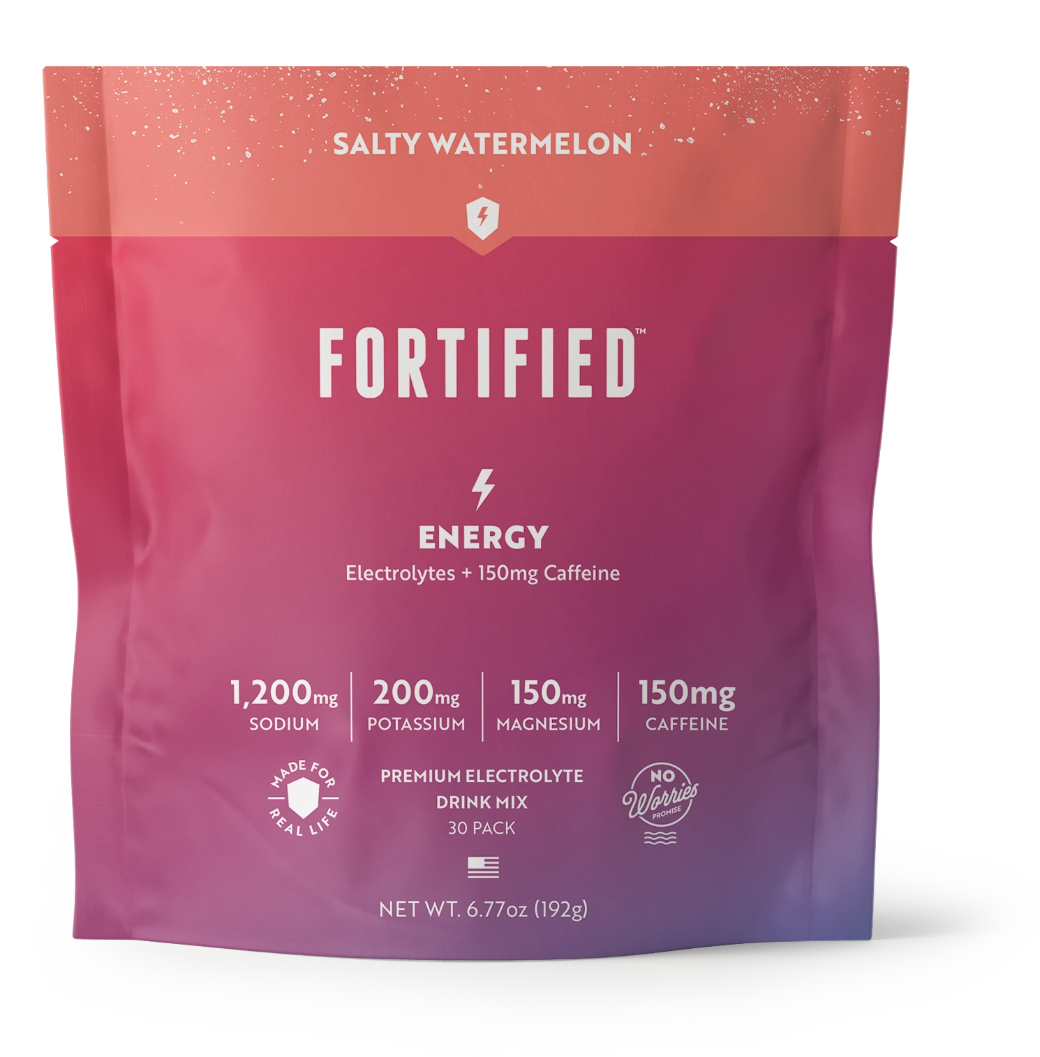 Energy Electrolyte Powder with Natural Caffeine by FORTIFIED®